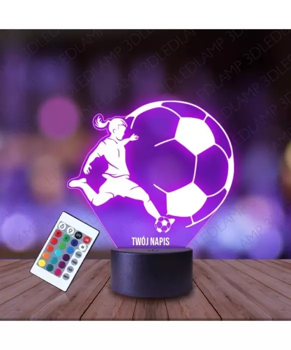 Lampka Nocna 3D LED LAMP Piłkarka Piłka Nożna