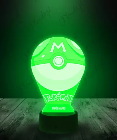 Lampka LED 3D Plexido Pokeball - 2