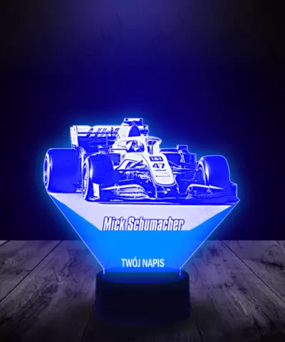 Lampka LED 3D Plexido Mick Schumacher Formuła 1 - 2