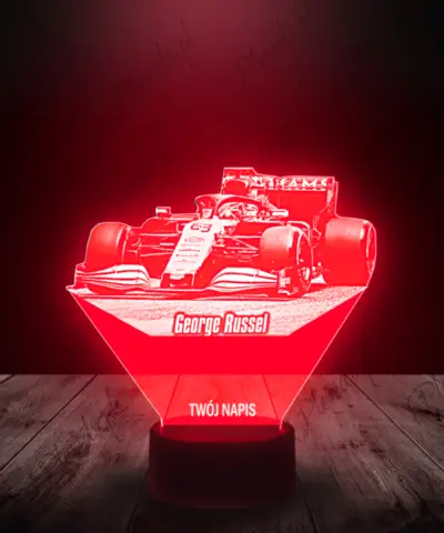 Lampka LED 3D Plexido George Russel Formuła 1 - 2