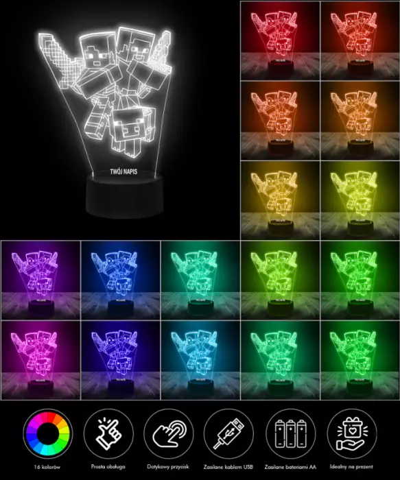 Lampka LED 3D Plexido Esteban Ocon Formuła 1