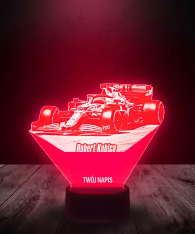 Lampka LED 3D Plexido Robert Kubica Formuła 1 - 3