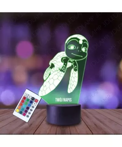 Lampka Nocna 3D LED LAMP Żółwik Summy i Spółka