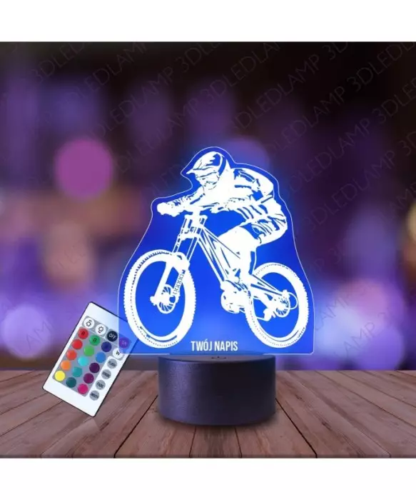 Lampka Nocna 3D LED LAMP Rower Enduro Kolarz
