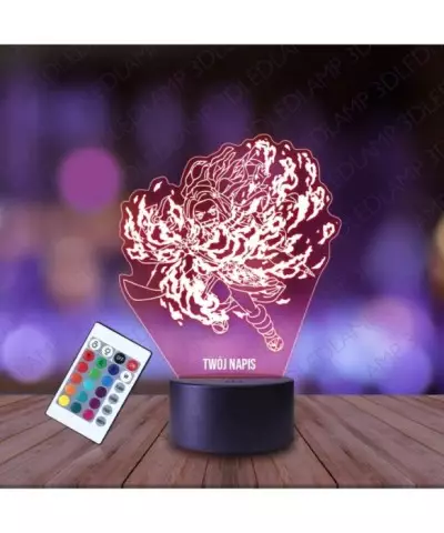 Lampka Nocna 3D LED LAMP Demon Slayer Nezuko Sztuka Krwi