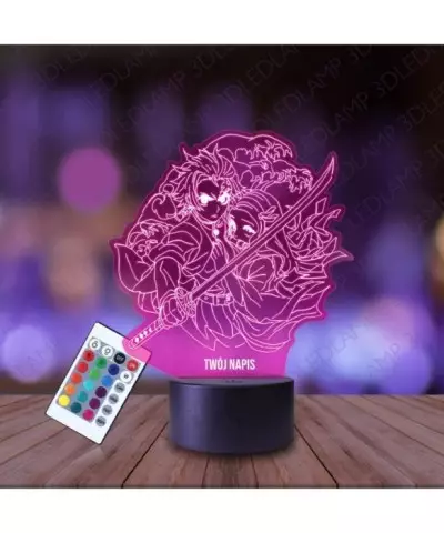 Lampka Nocna 3D LED LAMP Demon Slayer Nezuko i Tanjirou