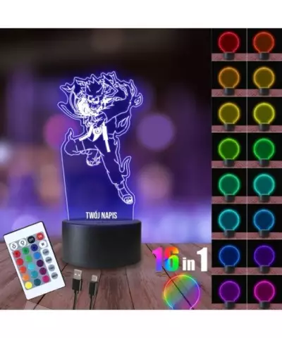 Lampka Nocna 3D LED LAMP Uzumaki Naruto Postać
