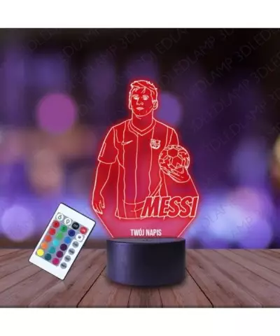Lampka Nocna 3D LED LAMP Leo Messi FCB