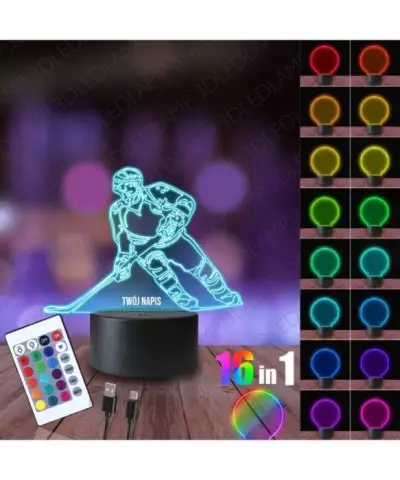 Lampka Nocna 3D LED LAMP Hokej