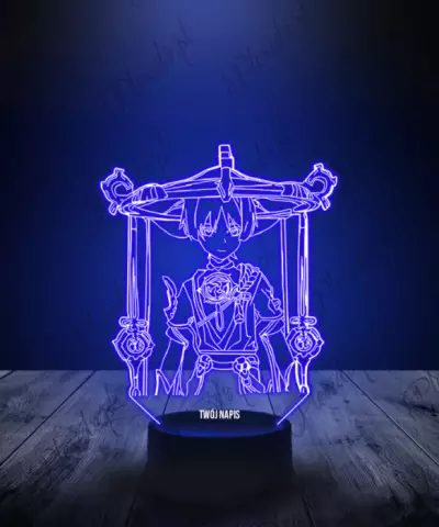 Lampka LED 3D Plexido Genshin Scaramouche