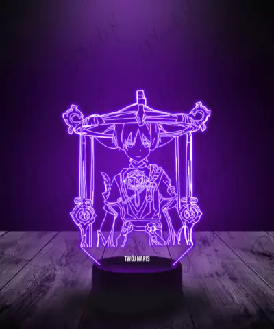 Lampka LED 3D Plexido Genshin Scaramouche