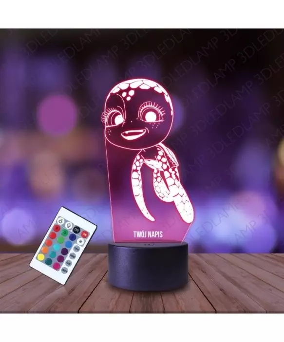 Lampka Nocna 3D LED LAMP Bajka Żółwik Summy Ella