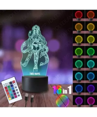 Lampka Nocna 3D LED LAMP Demon Daki Demon Slayer