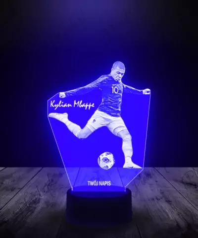 Lampka LED 3D Plexido Kylian Mbappe PSG - 1