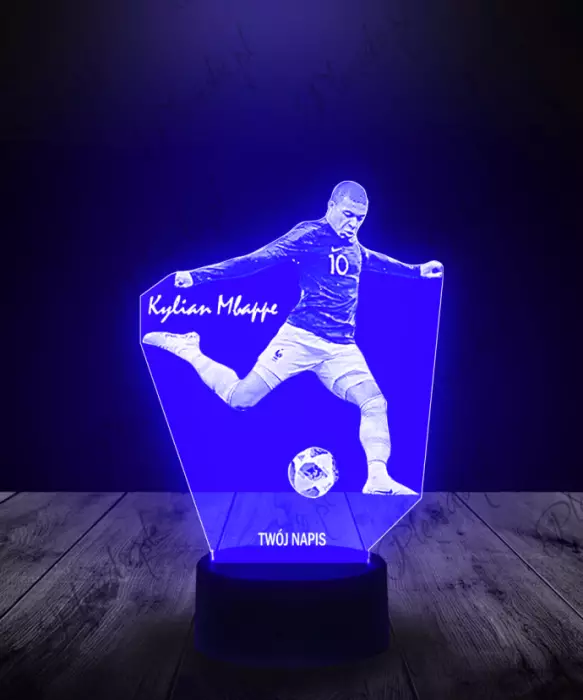 Lampka LED 3D Plexido Kylian Mbappe PSG - 1