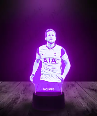 Lampka LED 3D Plexido Piłkarz Tottenham Hotspur Klub - 2