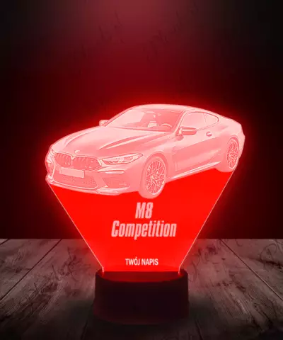 Lampka LED 3D Plexido BMW M8 Competition - 3