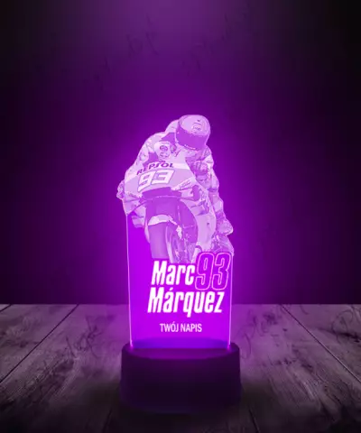 Lampka LED 3D Plexido Moto Gp Marc Marquez - 3