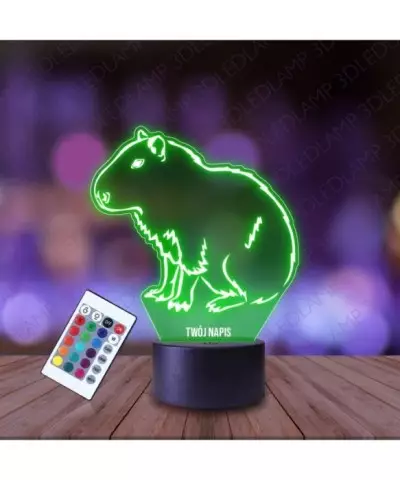 Lampka Nocna 3D LED LAMP Kapibara Siedząca