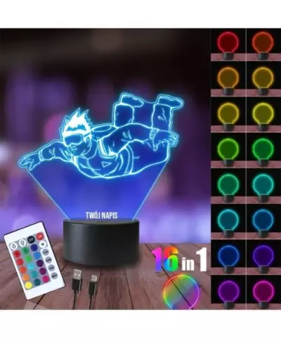 Lampka Nocna 3D LED LAMP Spadochroniarz