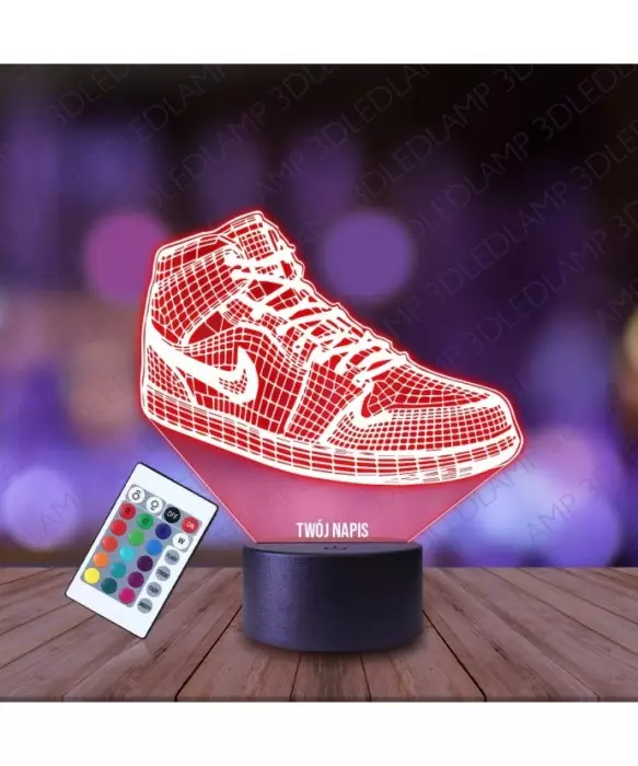 Lampka Nocna 3D LED LAMP But Nike Sneakers