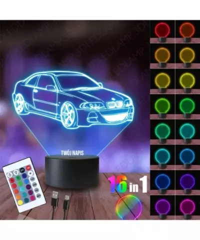 Lampka Nocna 3D LED LAMP BMW E46 Coupe