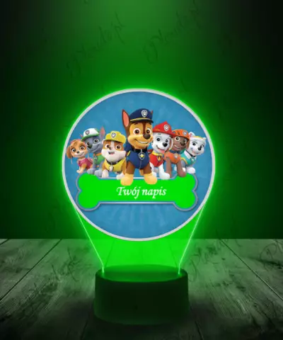 Lampka LED 3D Plexido z Nadrukiem Bajka Psi Patrol - 1