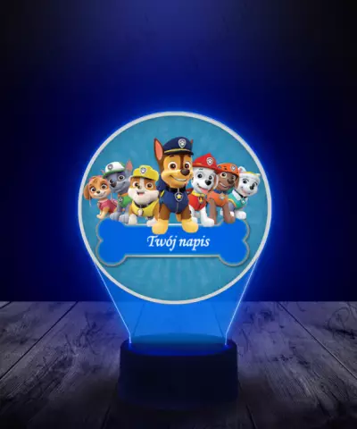Lampka LED 3D Plexido z Nadrukiem Bajka Psi Patrol - 2