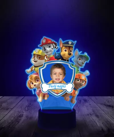 Lampka LED 3D Plexido z Nadrukiem Psi Patrol Twoje Zdjęcie - 2