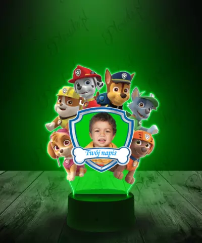 Lampka LED 3D Plexido z Nadrukiem Psi Patrol Twoje Zdjęcie - 3