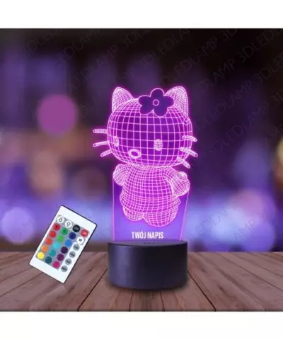 Lampka Nocna 3D LED LAMP Bajka Hello Kitty