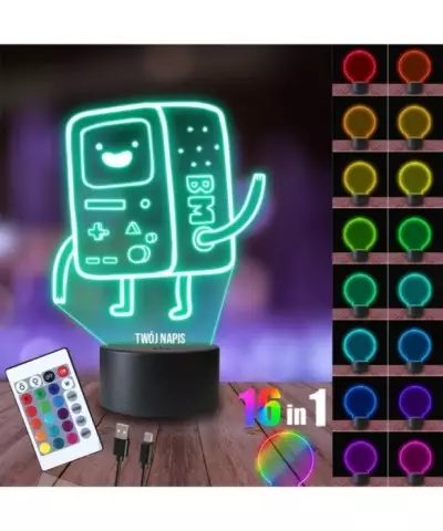 Lampka Nocna 3D LED LAMP Bmo Pora na Przygodę