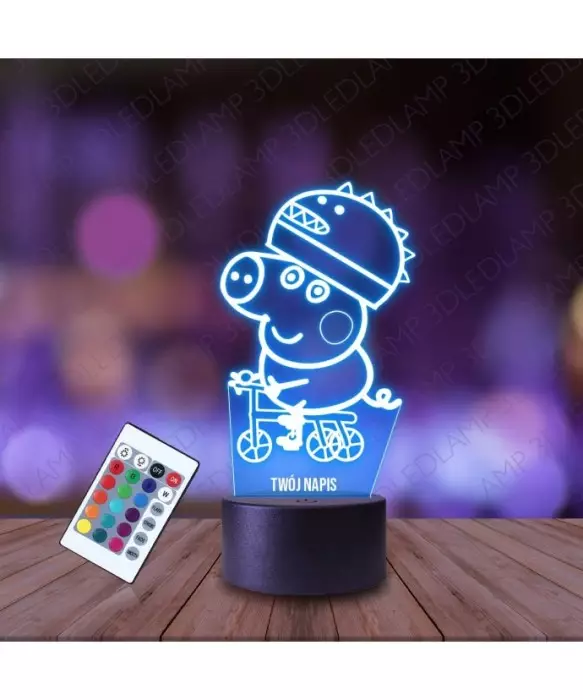 Lampka Nocna 3D LED LAMP Świnka Peppa George