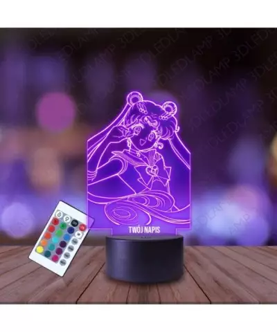 Lampka Nocna 3D LED LAMP Sailor Moon Czarodziejka z Księżyca