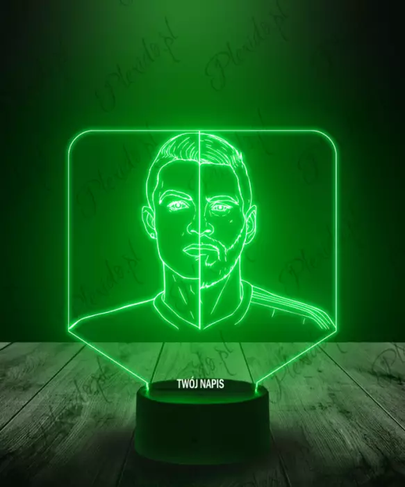 Lampka LED 3D Plexido Ronaldo vs Messi - 1