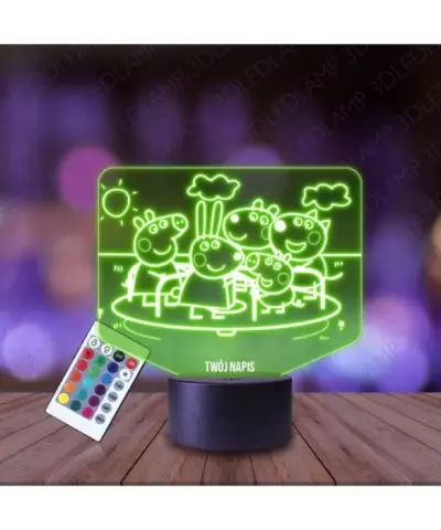 Lampka Nocna 3D LED LAMP Peppa i Przyjaciele