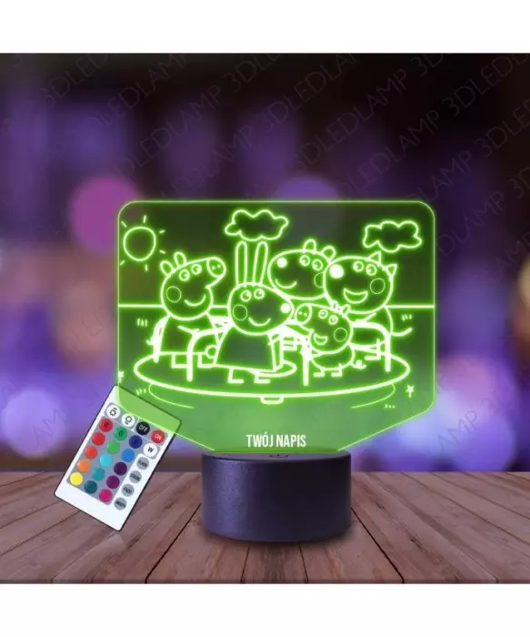 Lampka Nocna 3D LED LAMP Peppa i Przyjaciele