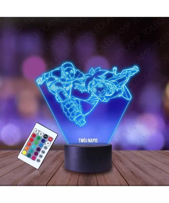 Lampka Nocna 3D LED LAMP Naruto z Boruto