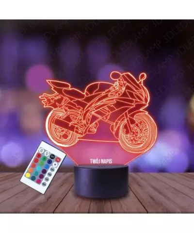 Lampka Nocna 3D LED LAMP Ścigacz Motor