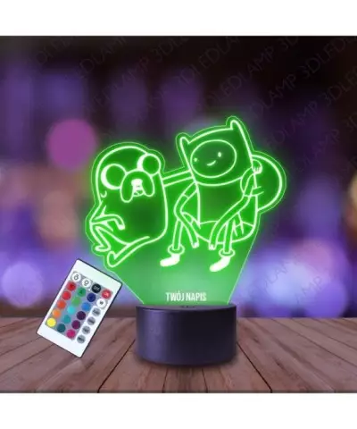 Lampka Nocna 3D LED LAMP Pora na Przygodę Finn Jake
