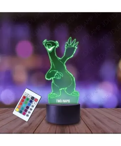 Lampka Nocna 3D LED LAMP Epoka Lodowcowa Sid