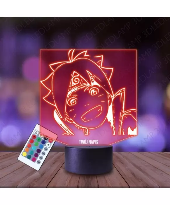 Lampka Nocna 3D LED LAMP Boruto syn Naruto
