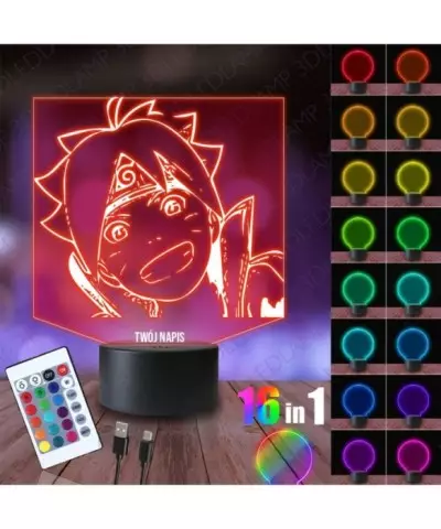 Lampka Nocna 3D LED LAMP Boruto syn Naruto