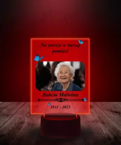 Lampka LED Plexido z Nadrukiem Pamiątka Babcia - 3
