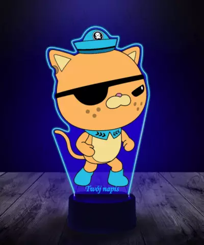 Lampka LED 3D Plexido z Nadrukiem Oktonauci Kwazii - 3