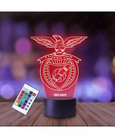Lampka Nocna 3D LED LAMP Klub SL Benfica