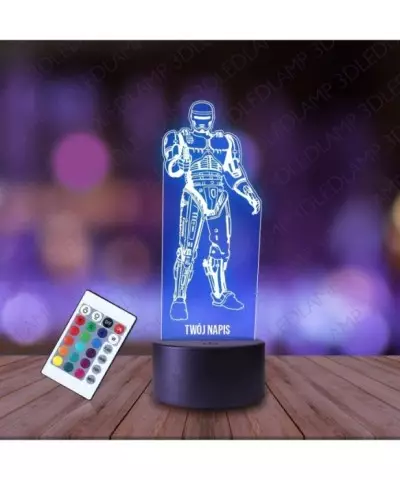 Lampka Nocna 3D LED LAMP Robot Robocop