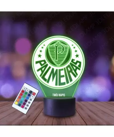 Lampka Nocna 3D LED LAMP Klub Palmeiras