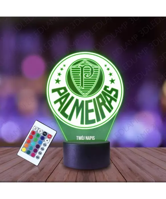Lampka Nocna 3D LED LAMP Klub Palmeiras