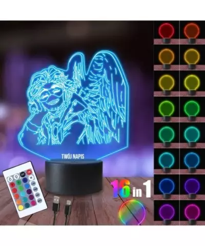Lampka Nocna 3D LED LAMP Hero Academia Hawks